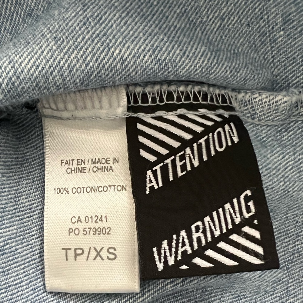 Twik Blue Denim Overall Dress – Size XS - Picture 8 of 8